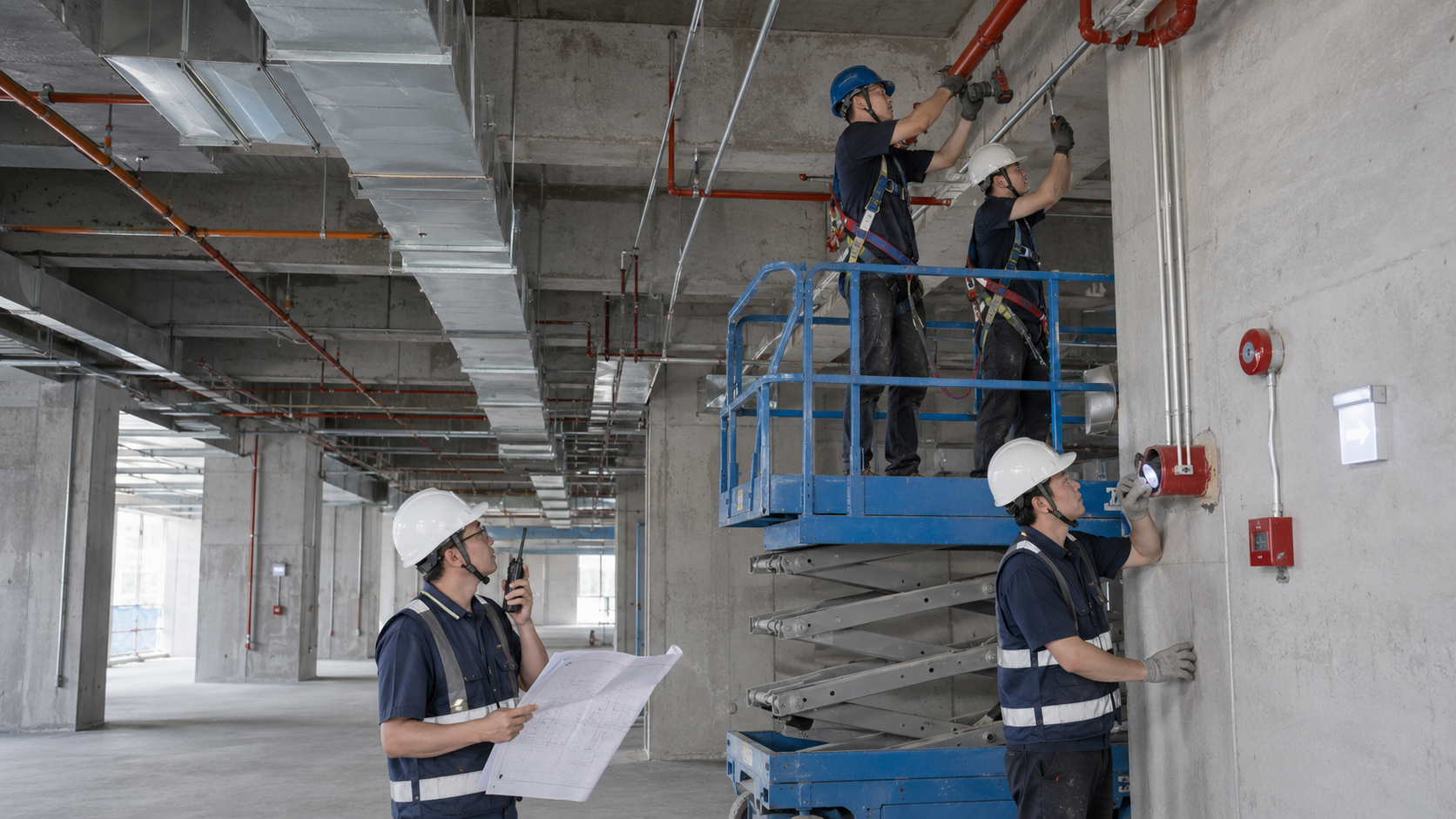 消防工程施工與高空作業